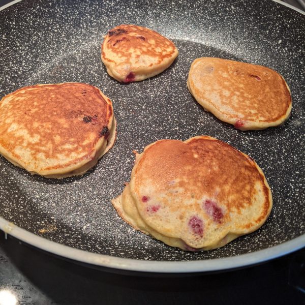 Pancakes qui cuisent