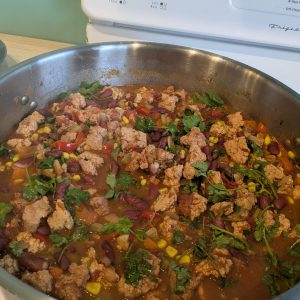 Chili végétalien au tofu